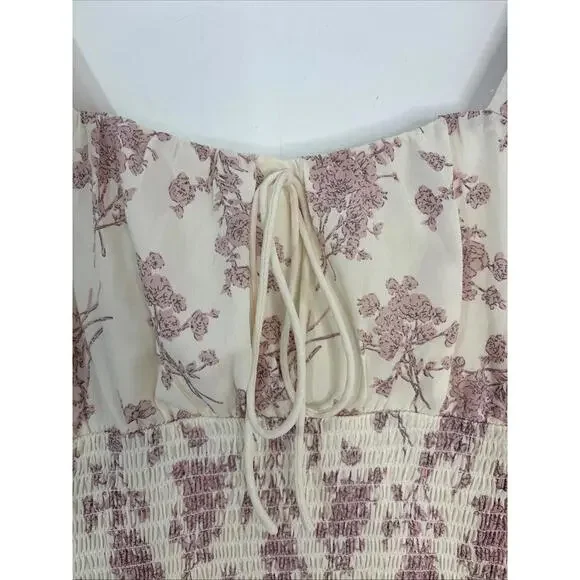 Cistar New York Floral Print Smocked Waist Dress - Picture 5 of 9